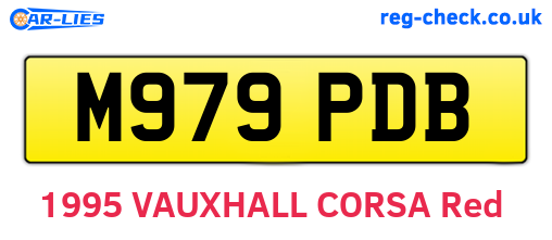M979PDB are the vehicle registration plates.