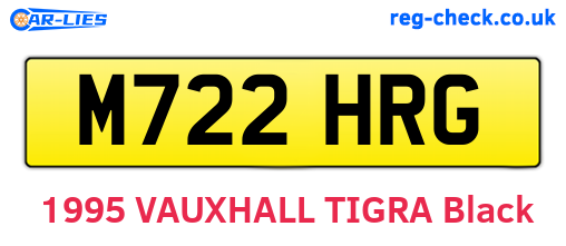 M722HRG are the vehicle registration plates.