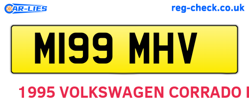 M199MHV are the vehicle registration plates.