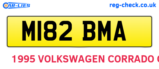 M182BMA are the vehicle registration plates.