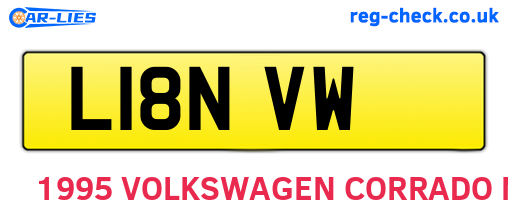 L18NVW are the vehicle registration plates.