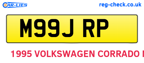 M99JRP are the vehicle registration plates.