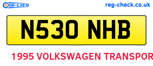 N530NHB are the vehicle registration plates.