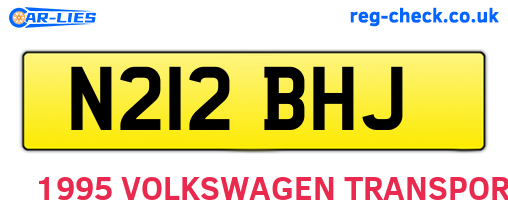 N212BHJ are the vehicle registration plates.