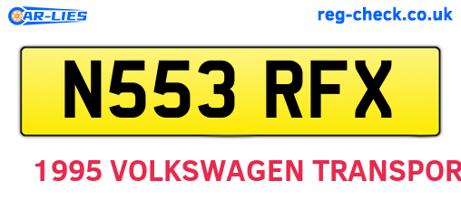 N553RFX are the vehicle registration plates.