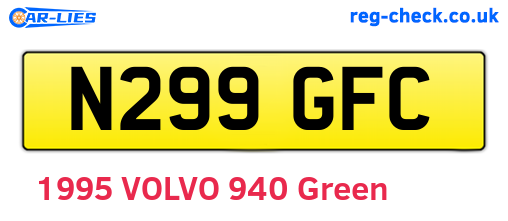 N299GFC are the vehicle registration plates.