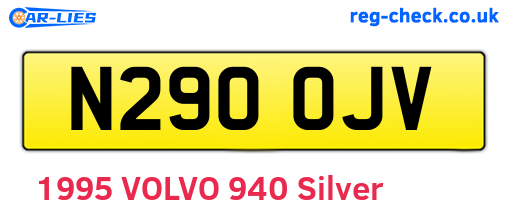N290OJV are the vehicle registration plates.