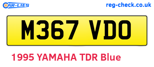 M367VDO are the vehicle registration plates.