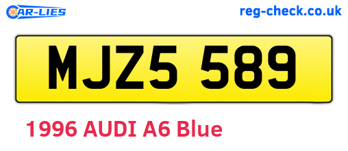 MJZ5589 are the vehicle registration plates.