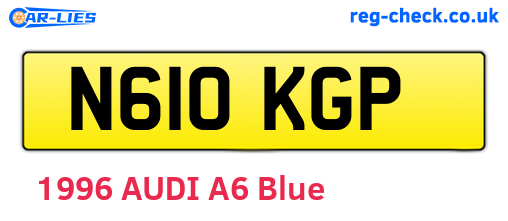 N610KGP are the vehicle registration plates.