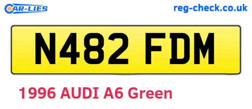 N482FDM are the vehicle registration plates.