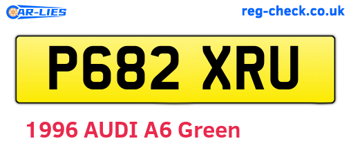 P682XRU are the vehicle registration plates.