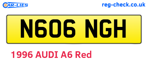N606NGH are the vehicle registration plates.