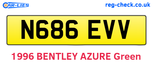 N686EVV are the vehicle registration plates.