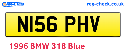 N156PHV are the vehicle registration plates.