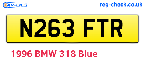 N263FTR are the vehicle registration plates.