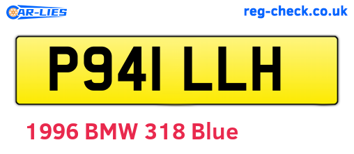 P941LLH are the vehicle registration plates.