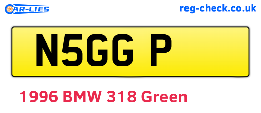 N5GGP are the vehicle registration plates.
