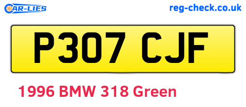 P307CJF are the vehicle registration plates.