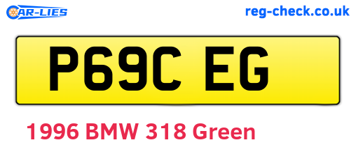 P69CEG are the vehicle registration plates.