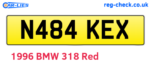N484KEX are the vehicle registration plates.
