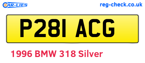 P281ACG are the vehicle registration plates.
