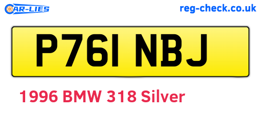 P761NBJ are the vehicle registration plates.