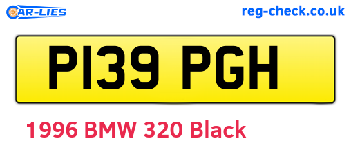 P139PGH are the vehicle registration plates.