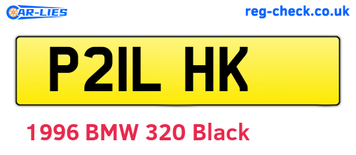 P21LHK are the vehicle registration plates.