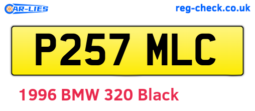 P257MLC are the vehicle registration plates.