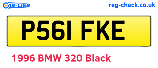 P561FKE are the vehicle registration plates.