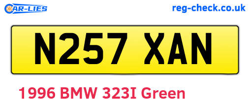 N257XAN are the vehicle registration plates.