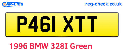 P461XTT are the vehicle registration plates.