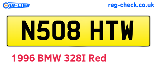 N508HTW are the vehicle registration plates.