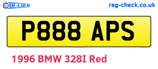 P888APS are the vehicle registration plates.