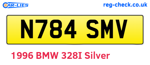N784SMV are the vehicle registration plates.