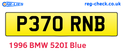 P370RNB are the vehicle registration plates.