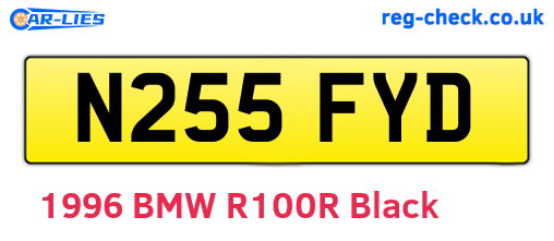 N255FYD are the vehicle registration plates.