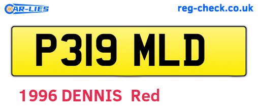 P319MLD are the vehicle registration plates.