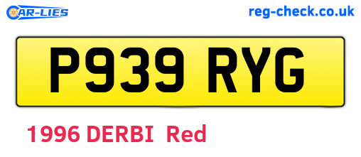 P939RYG are the vehicle registration plates.