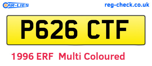 P626CTF are the vehicle registration plates.