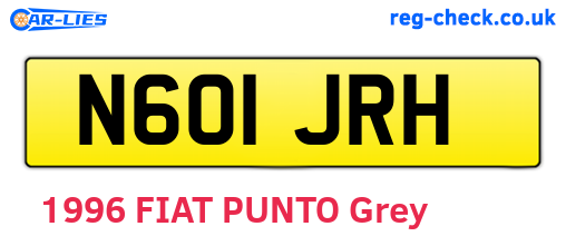 N601JRH are the vehicle registration plates.