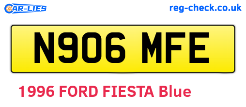 N906MFE are the vehicle registration plates.