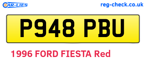 P948PBU are the vehicle registration plates.