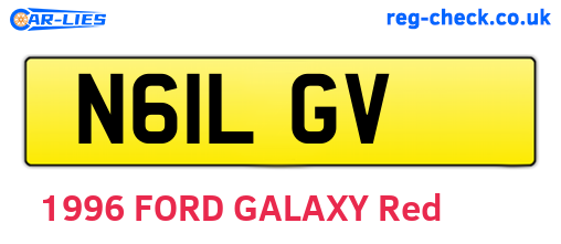 N61LGV are the vehicle registration plates.