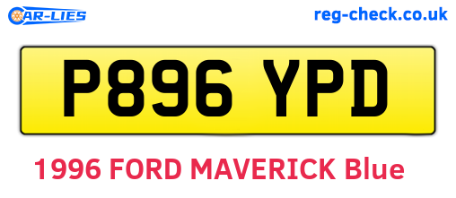 P896YPD are the vehicle registration plates.