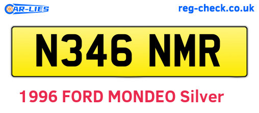 N346NMR are the vehicle registration plates.