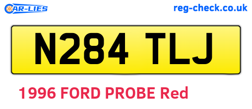 N284TLJ are the vehicle registration plates.
