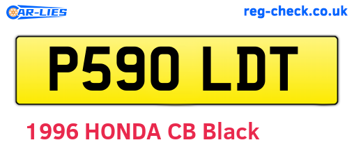 P590LDT are the vehicle registration plates.
