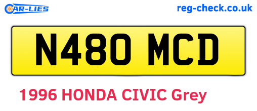 N480MCD are the vehicle registration plates.